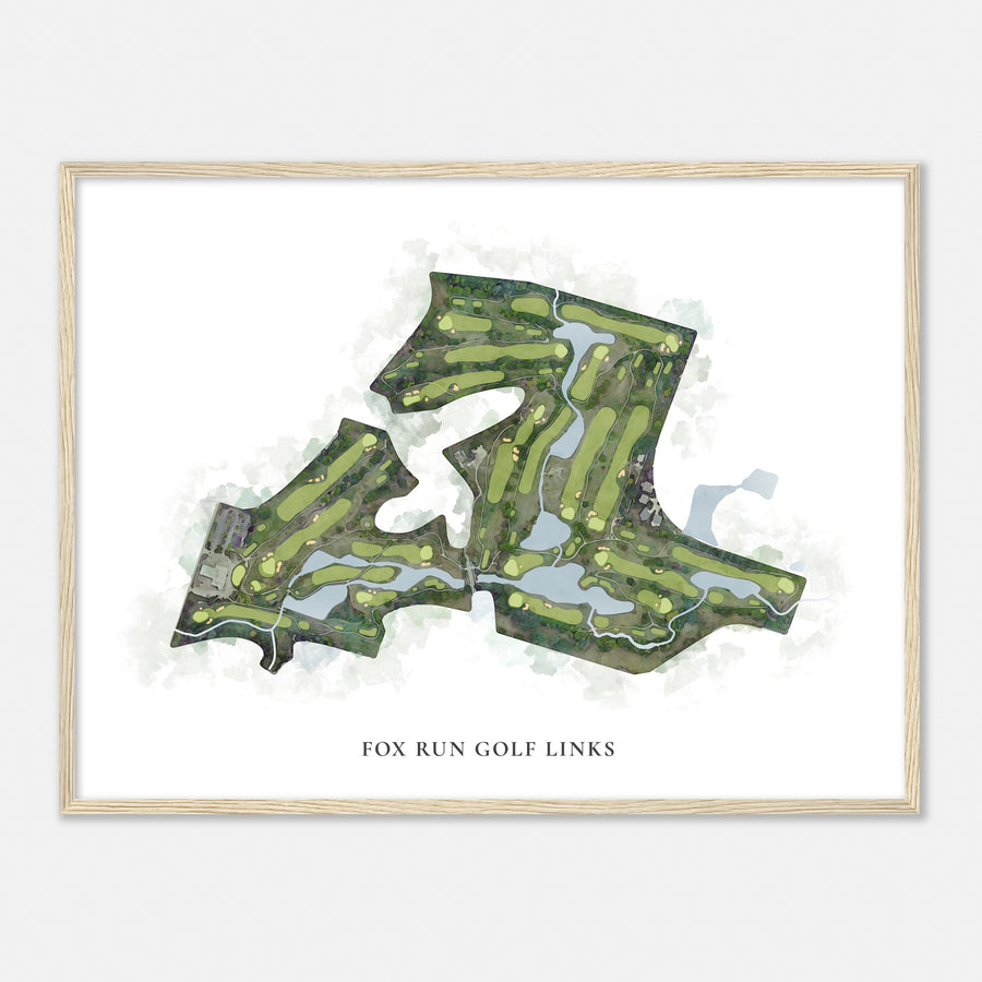 Print of Fox Run Golf Links Classic Map