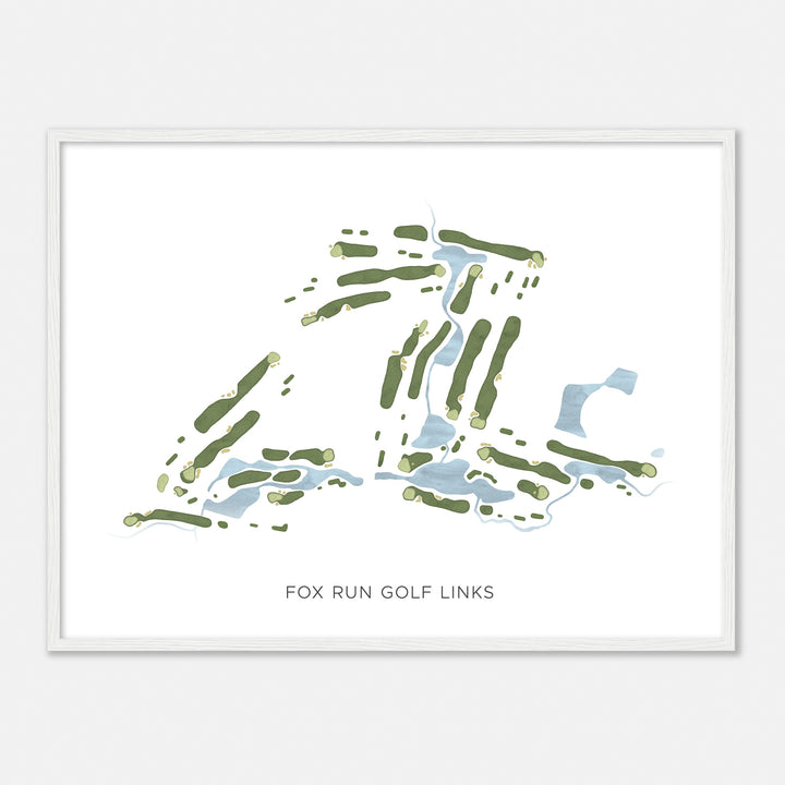 Print of Fox Run Golf Links Modern Map