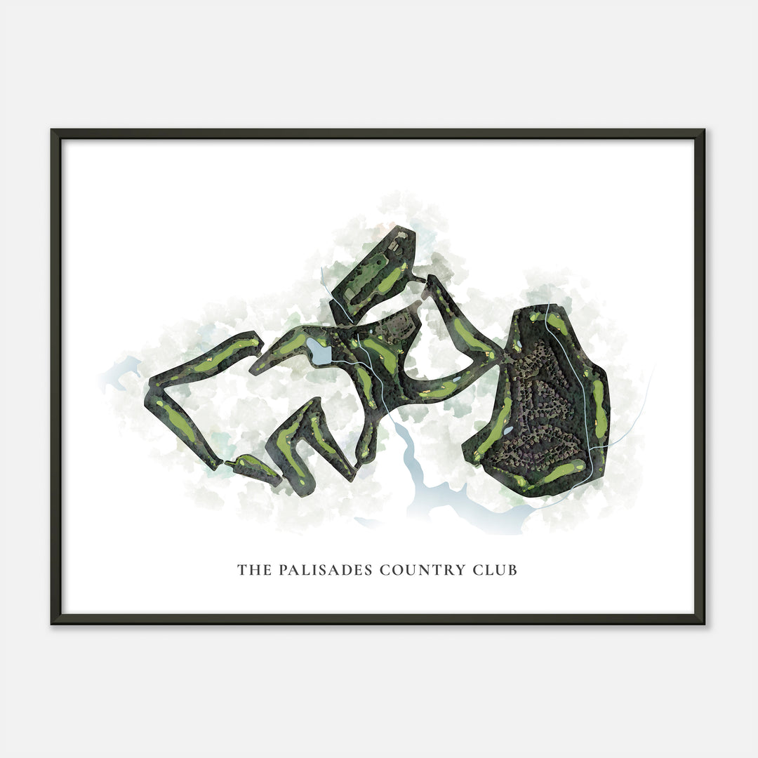 Print of The Palisades Country Club Classic Map