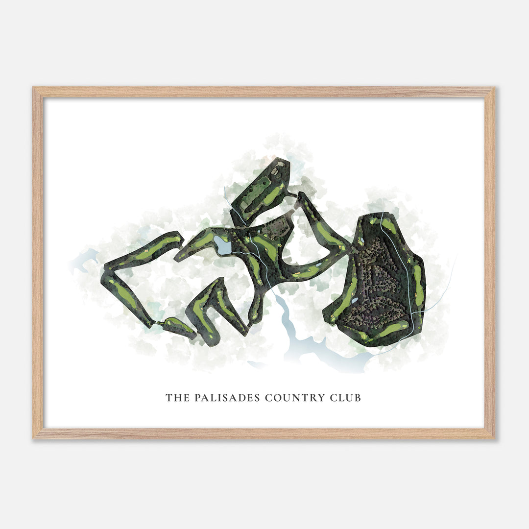 Print of The Palisades Country Club Classic Map