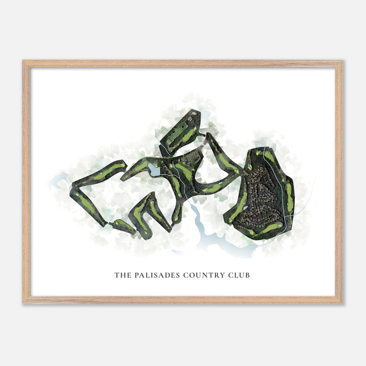 Print of The Palisades Country Club Classic Map