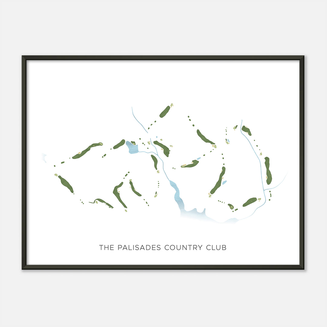 Print of The Palisades Country Club Modern Map