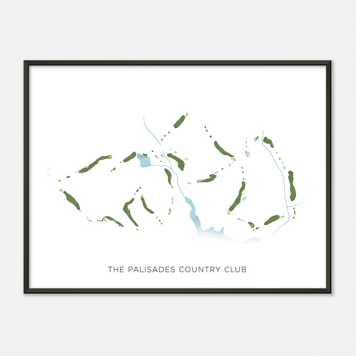 Print of The Palisades Country Club Modern Map