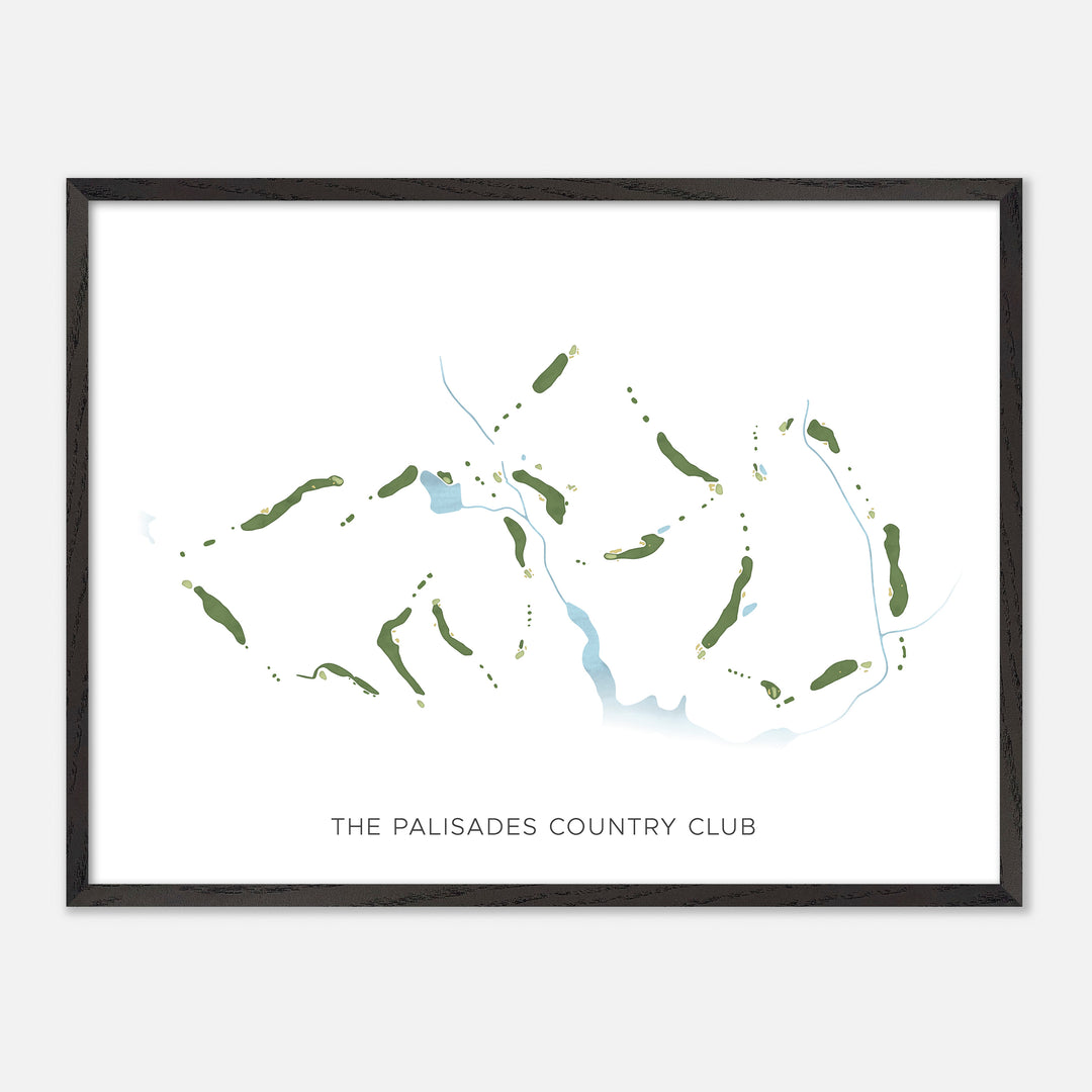 Print of The Palisades Country Club Modern Map