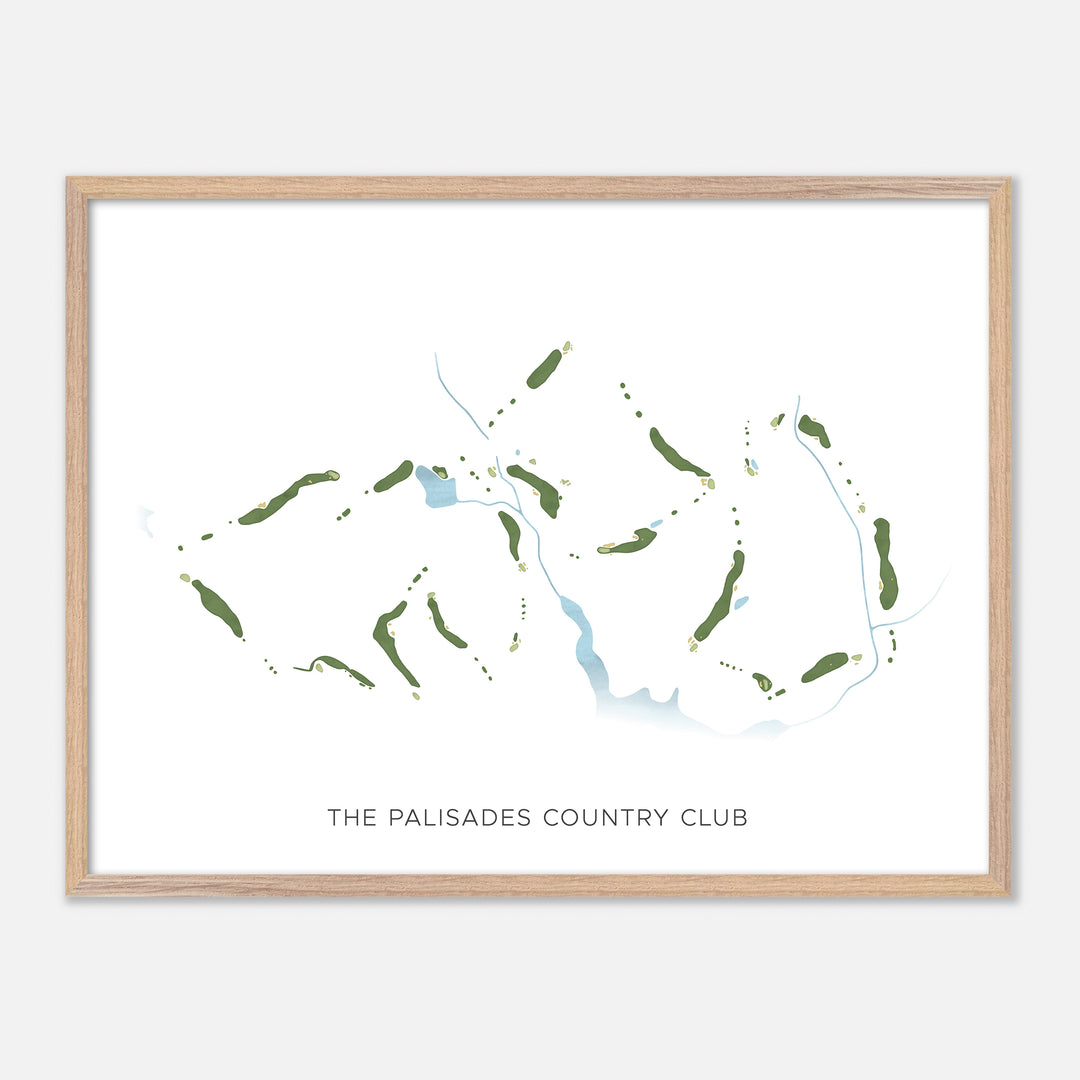 Print of The Palisades Country Club Modern Map