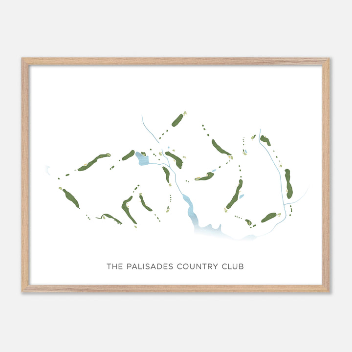Print of The Palisades Country Club Modern Map