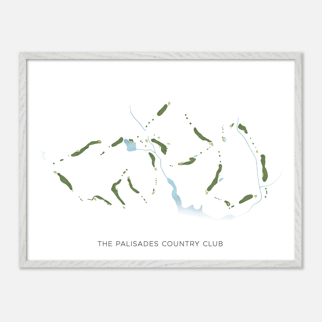 Print of The Palisades Country Club Modern Map