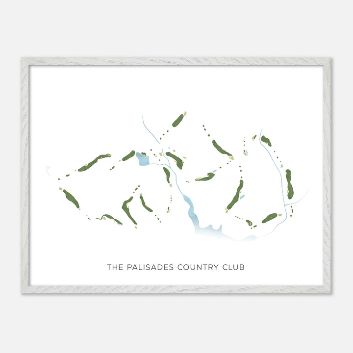 Print of The Palisades Country Club Modern Map