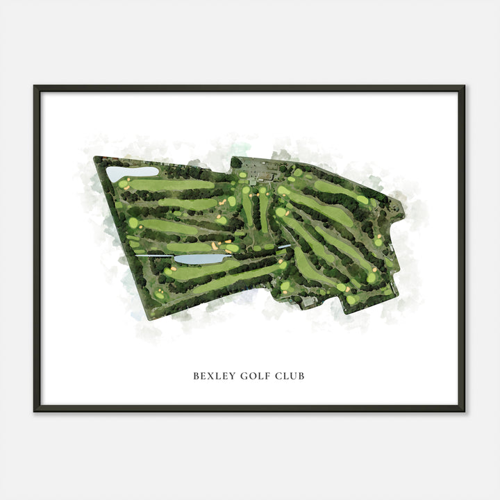 Print of Bexley Golf Club Classic Map