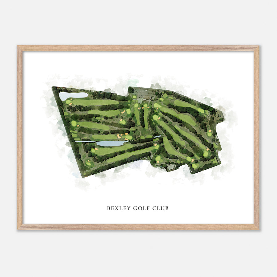 Print of Bexley Golf Club Classic Map