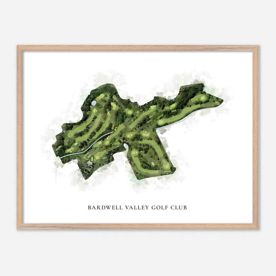 Print of Bardwell Valley Golf Club Classic Map