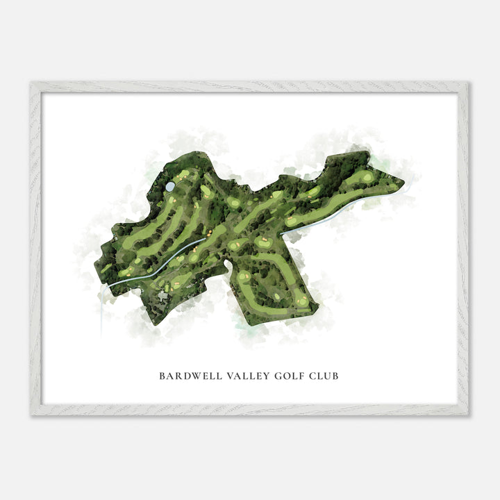 Print of Bardwell Valley Golf Club Classic Map