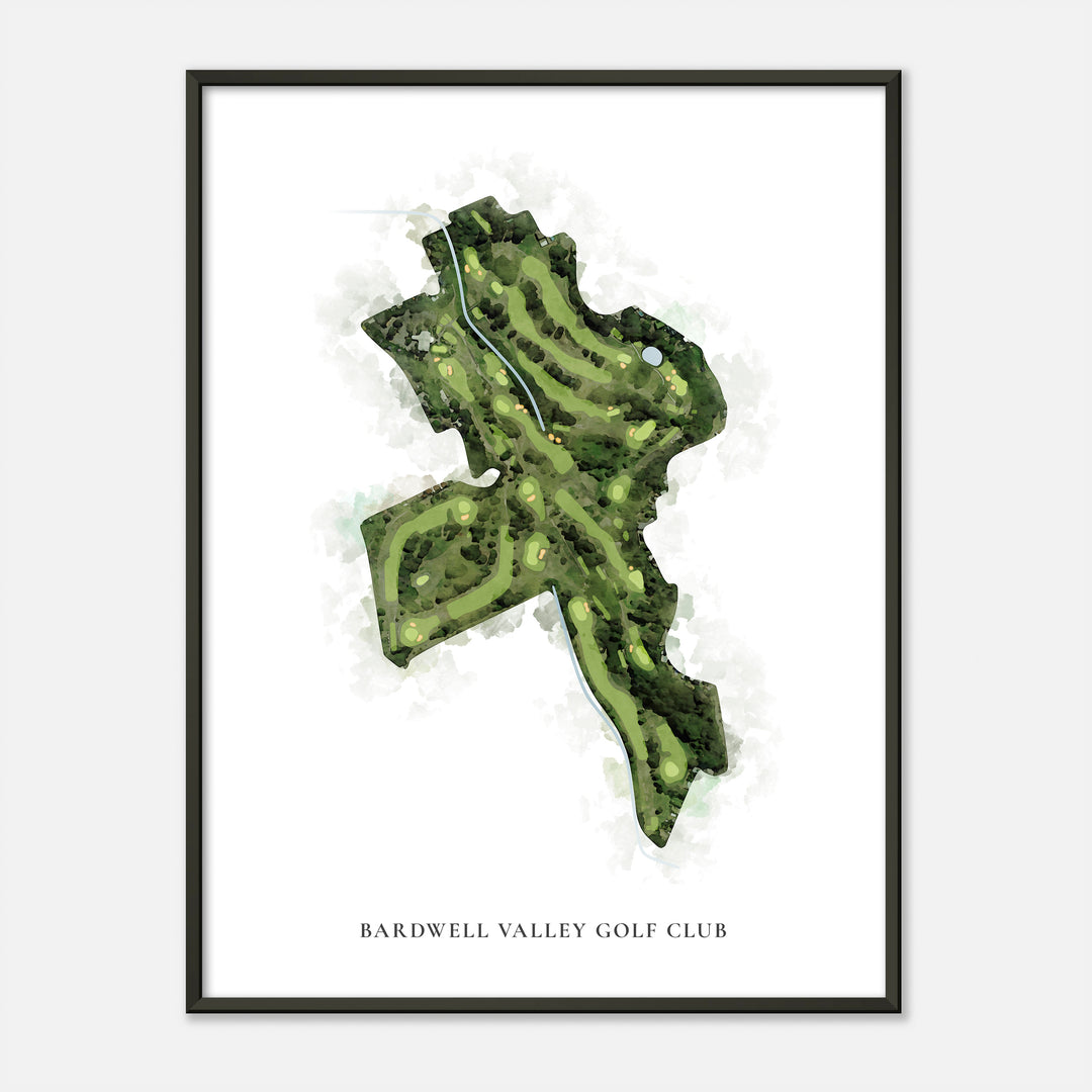 Print of Bardwell Valley Golf Club Classic Map