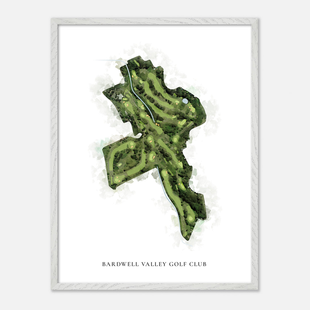 Print of Bardwell Valley Golf Club Classic Map