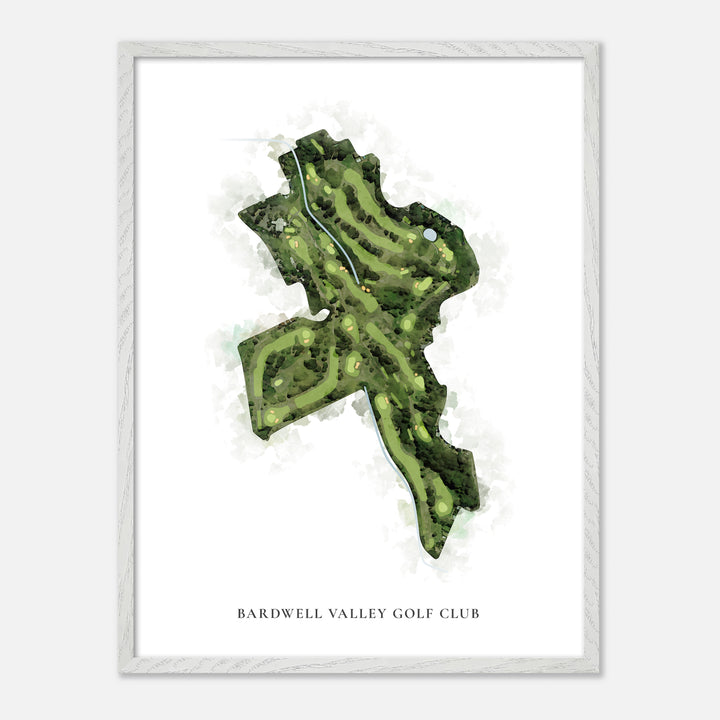 Print of Bardwell Valley Golf Club Classic Map