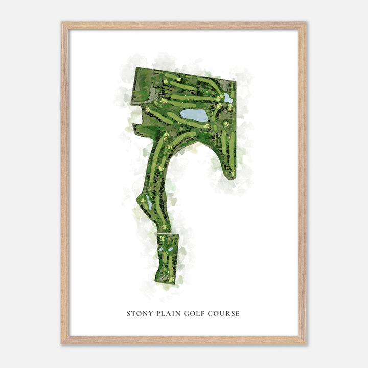 Print of Stony Plain Golf Course Classic Map