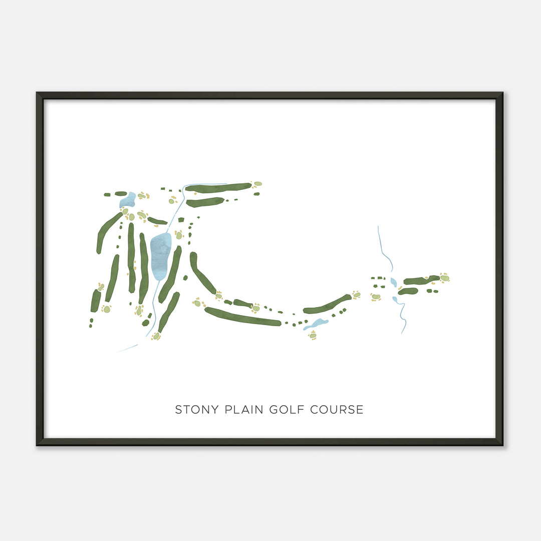 Print of Stony Plain Golf Course Modern Map