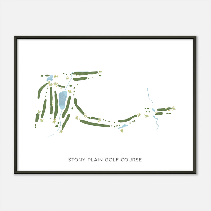 Print of Stony Plain Golf Course Modern Map