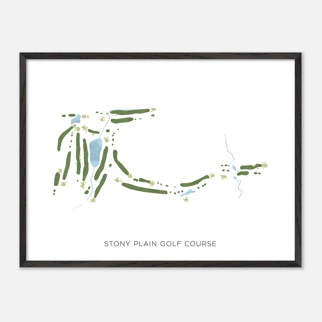 Print of Stony Plain Golf Course Modern Map
