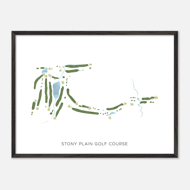 Print of Stony Plain Golf Course Modern Map