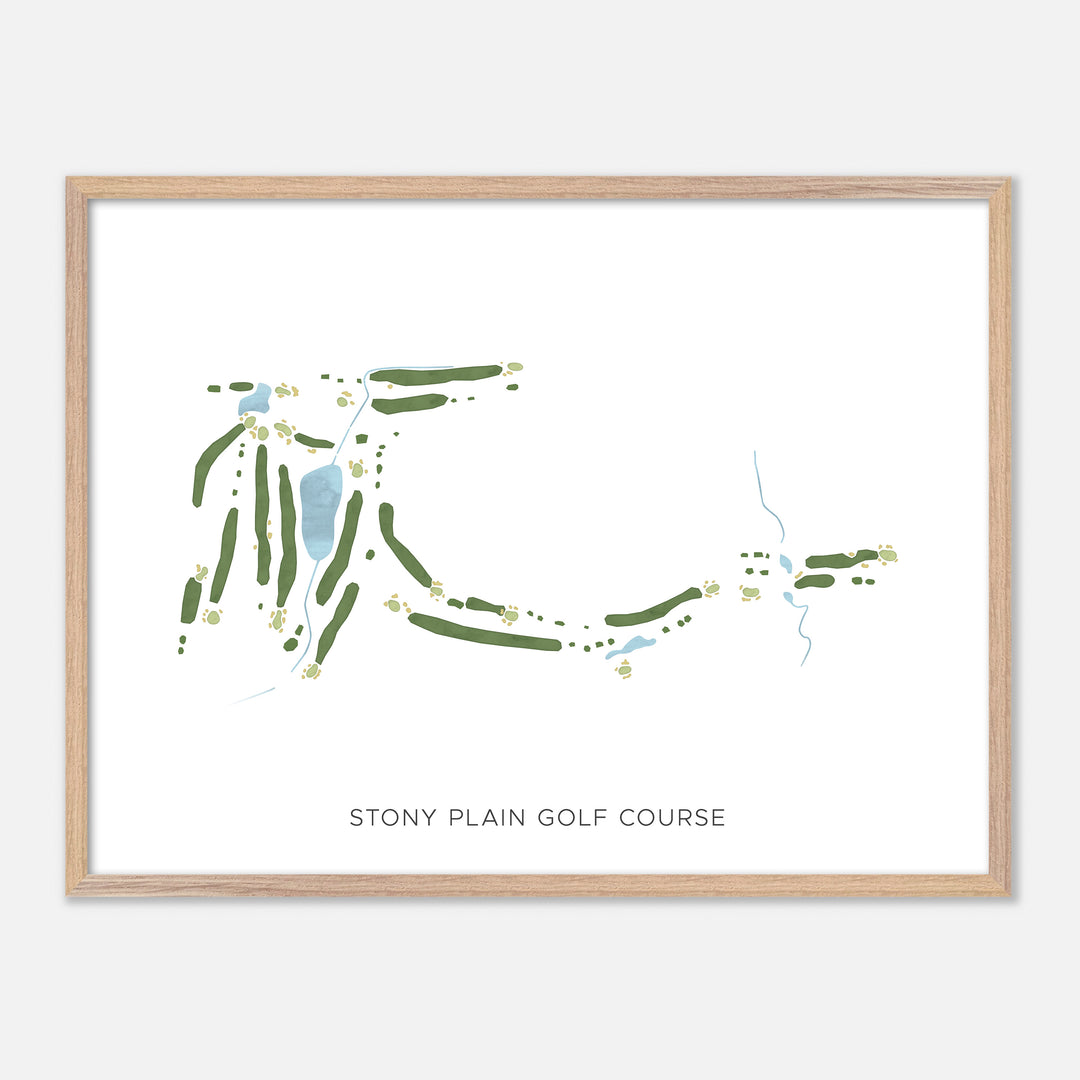 Print of Stony Plain Golf Course Modern Map