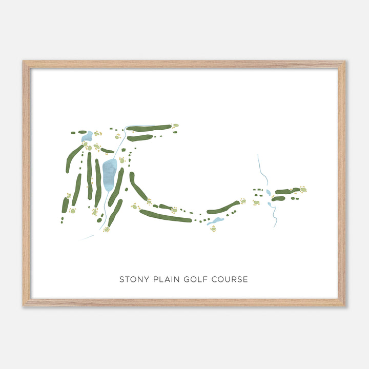 Print of Stony Plain Golf Course Modern Map