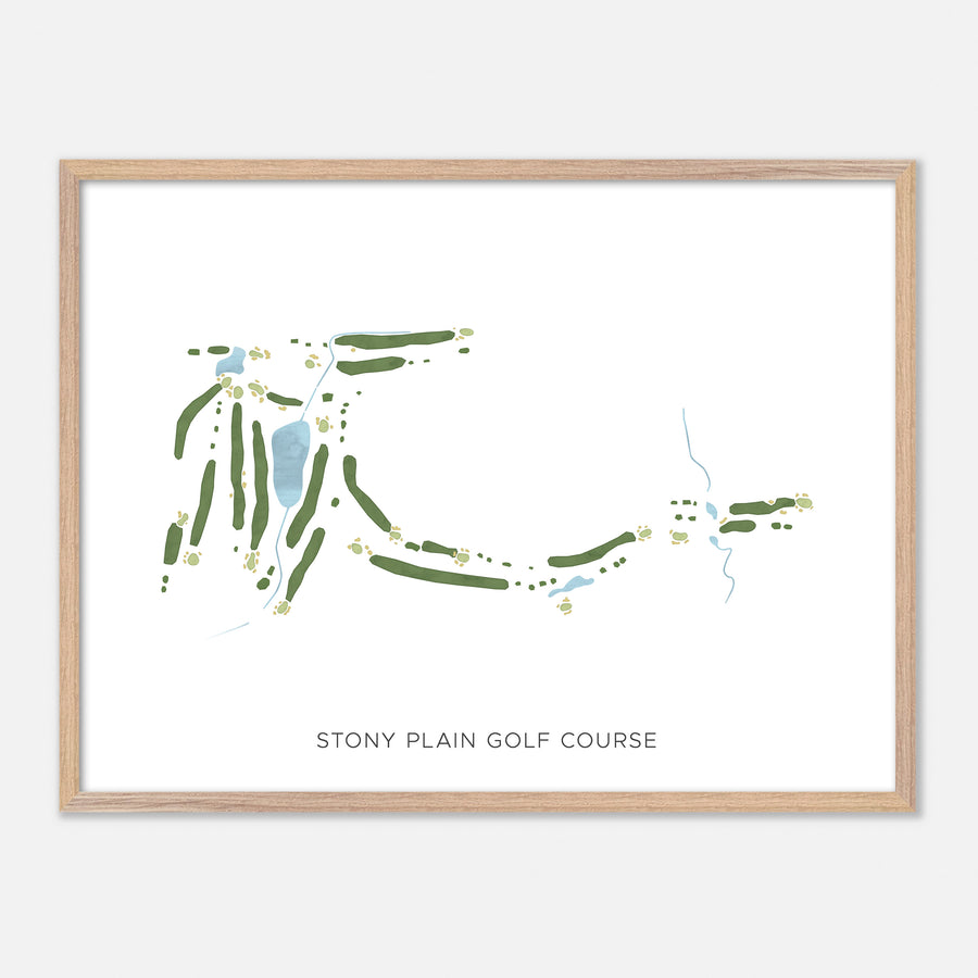 Print of Stony Plain Golf Course Modern Map
