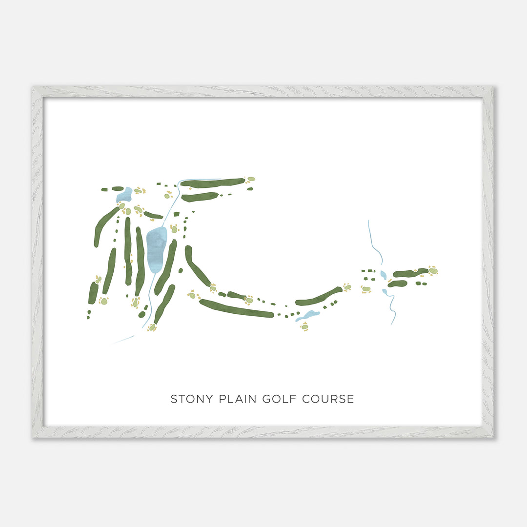 Print of Stony Plain Golf Course Modern Map