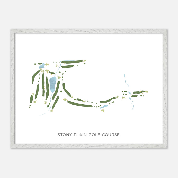 Print of Stony Plain Golf Course Modern Map