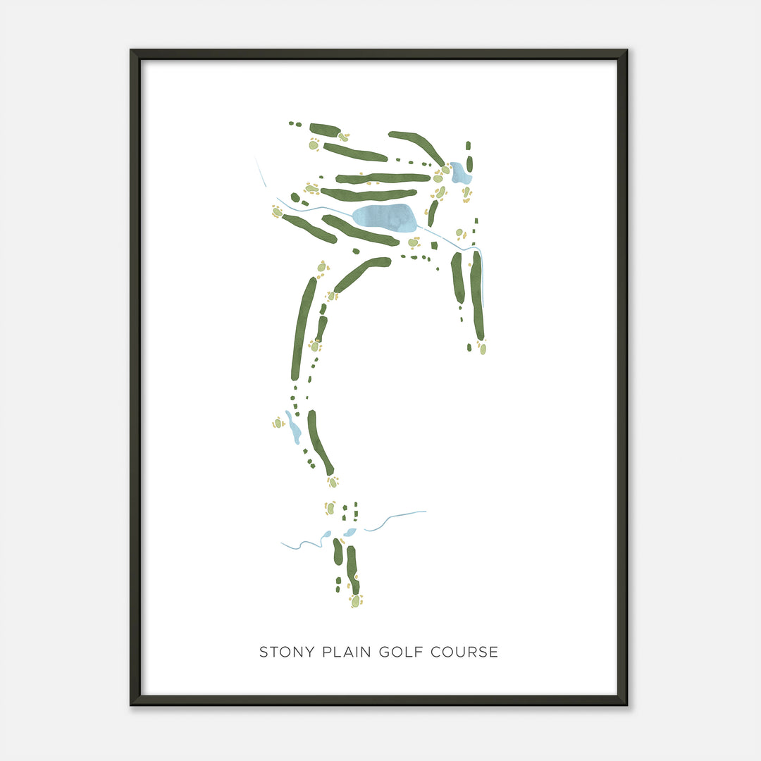 Print of Stony Plain Golf Course Modern Map
