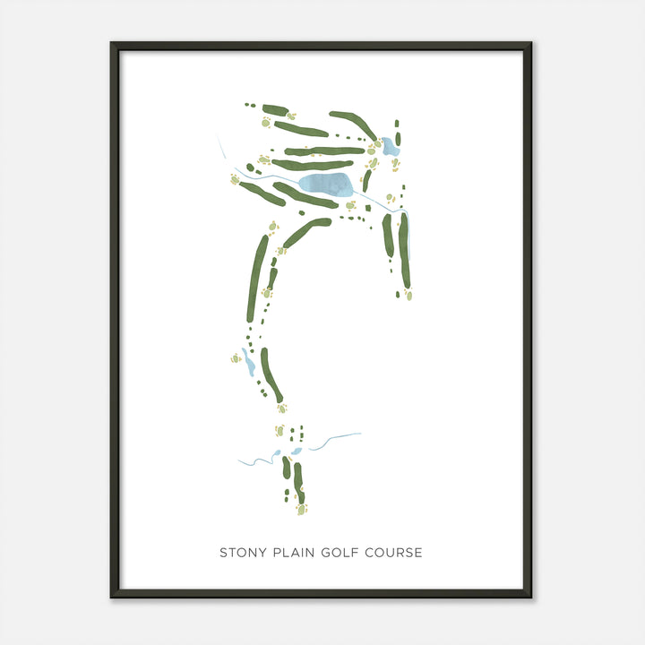 Print of Stony Plain Golf Course Modern Map