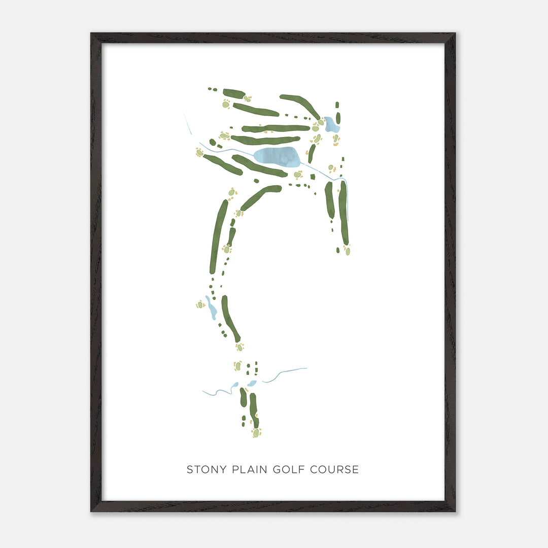 Print of Stony Plain Golf Course Modern Map