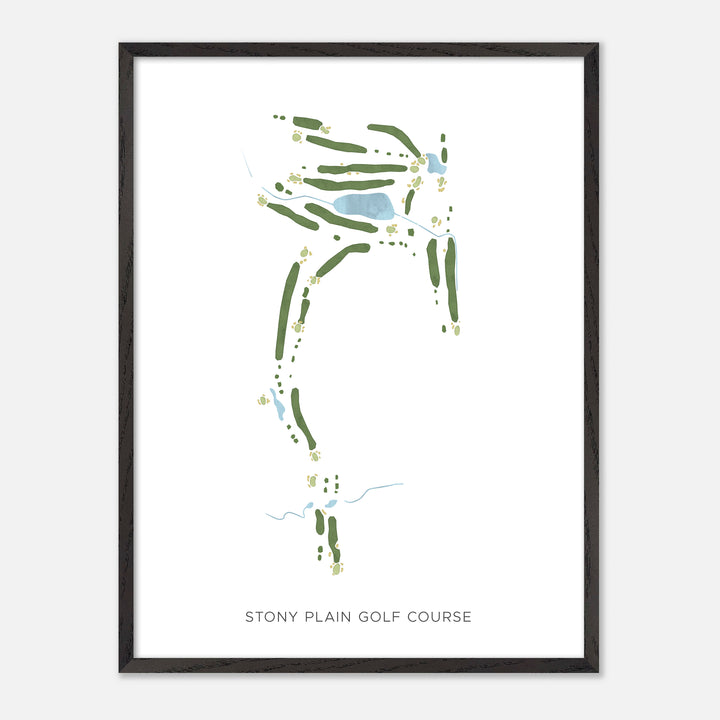 Print of Stony Plain Golf Course Modern Map