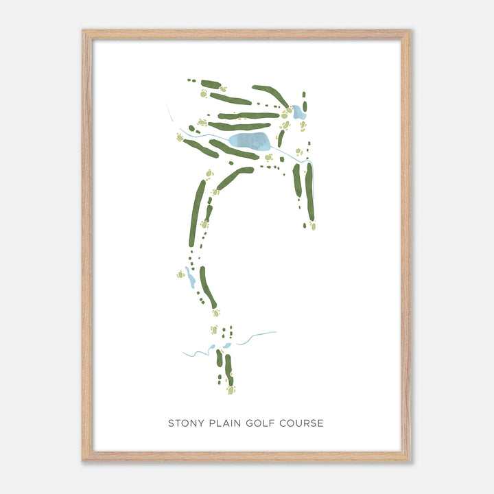 Print of Stony Plain Golf Course Modern Map