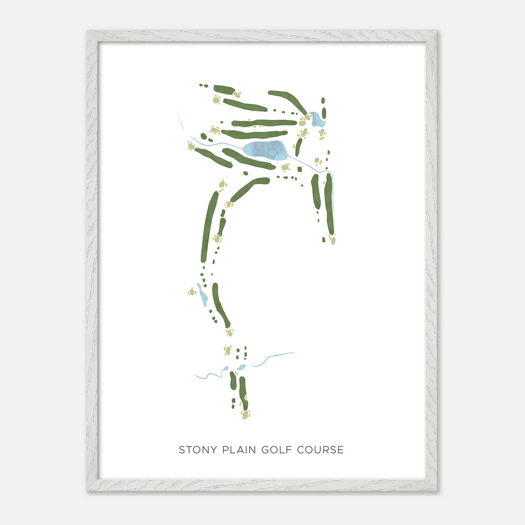Print of Stony Plain Golf Course Modern Map