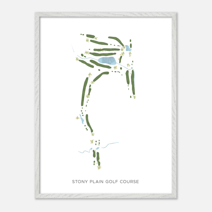 Print of Stony Plain Golf Course Modern Map