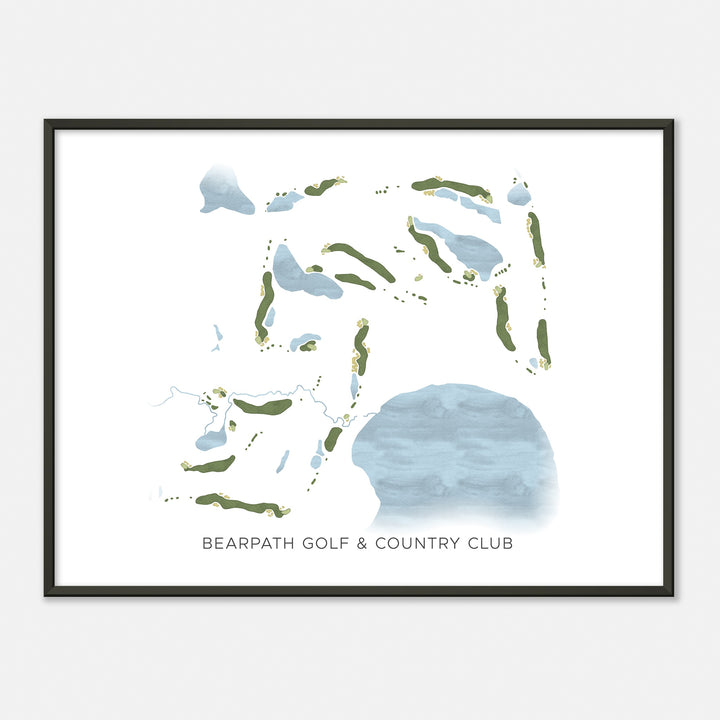 Print of Bearpath Golf & Country Club Modern Map