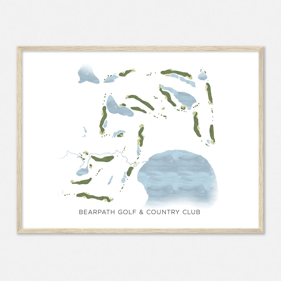 Print of Bearpath Golf & Country Club Modern Map