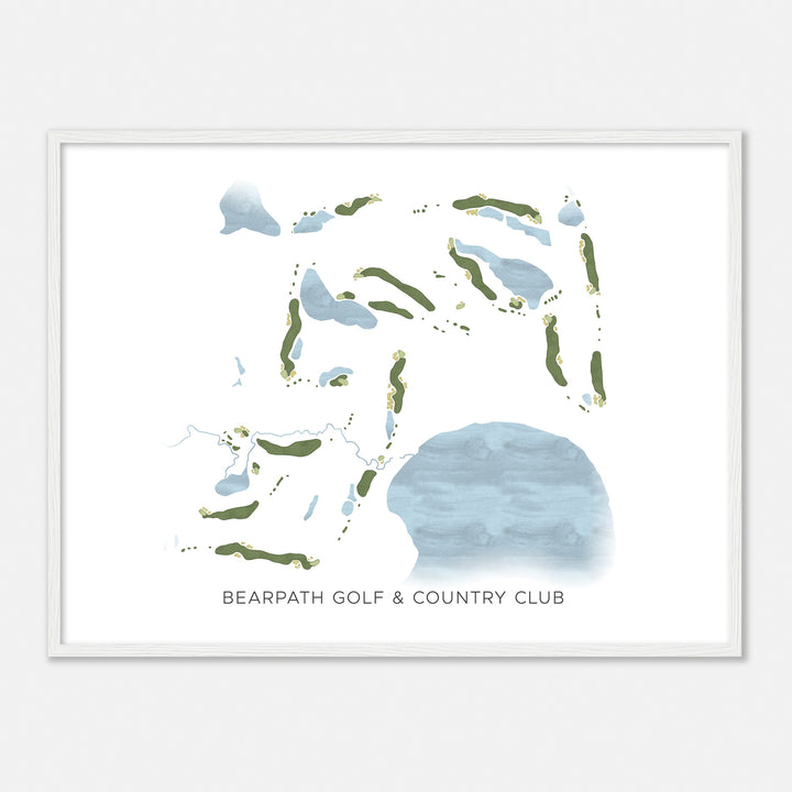 Print of Bearpath Golf & Country Club Modern Map