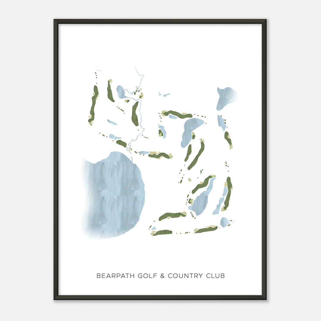 Print of Bearpath Golf & Country Club Modern Map
