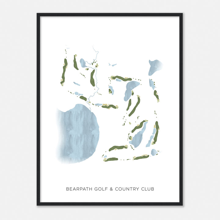 Print of Bearpath Golf & Country Club Modern Map