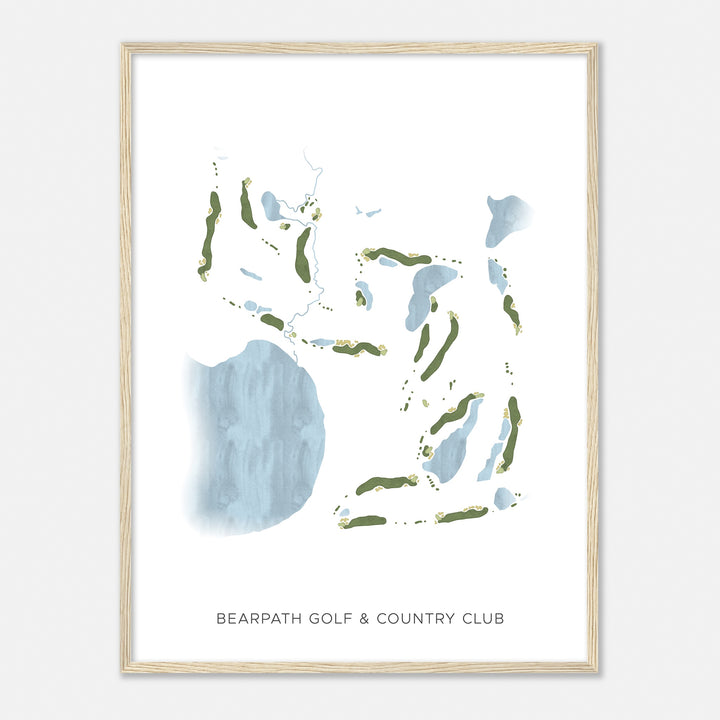 Print of Bearpath Golf & Country Club Modern Map