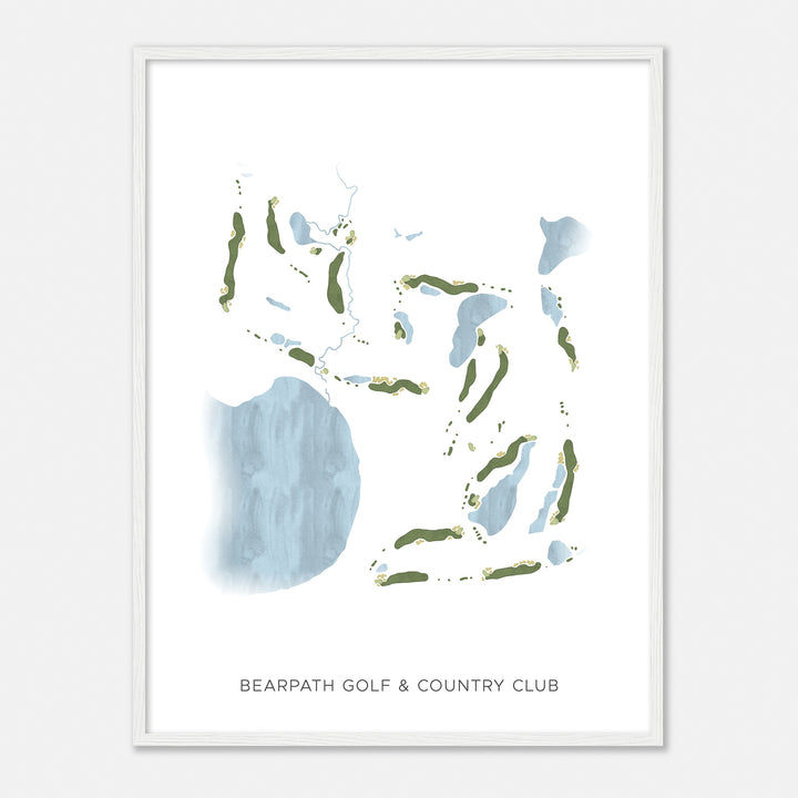Print of Bearpath Golf & Country Club Modern Map