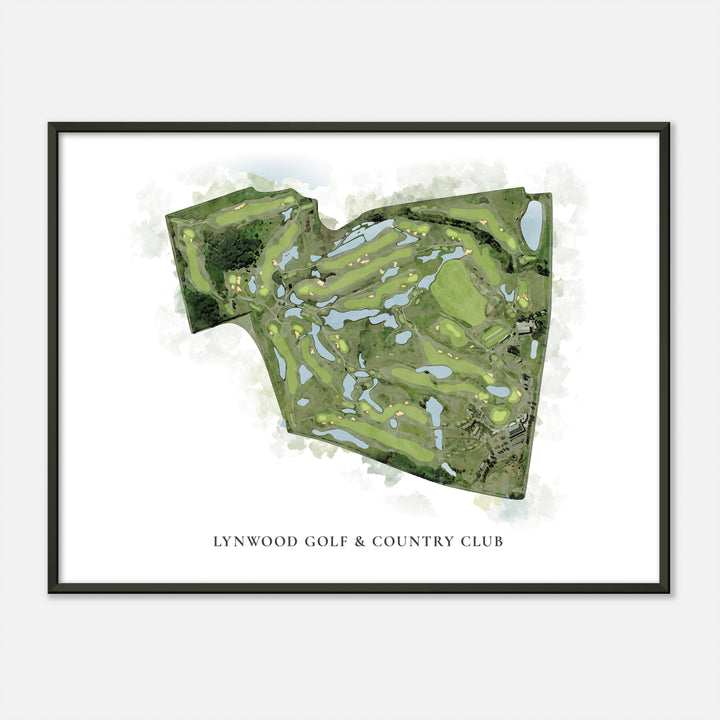Print of Lynwood Golf & Country Club Classic Map