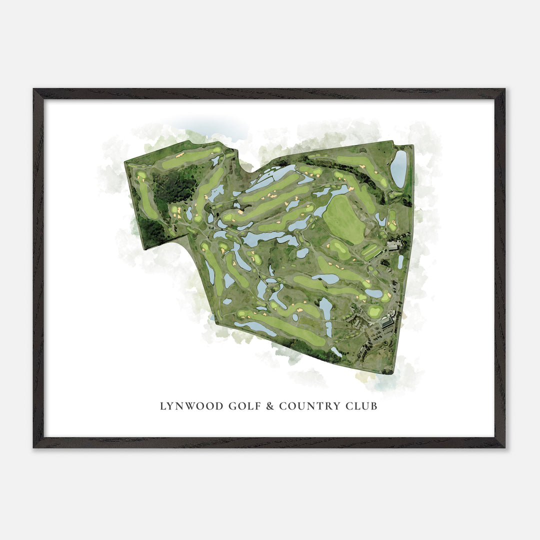 Print of Lynwood Golf & Country Club Classic Map
