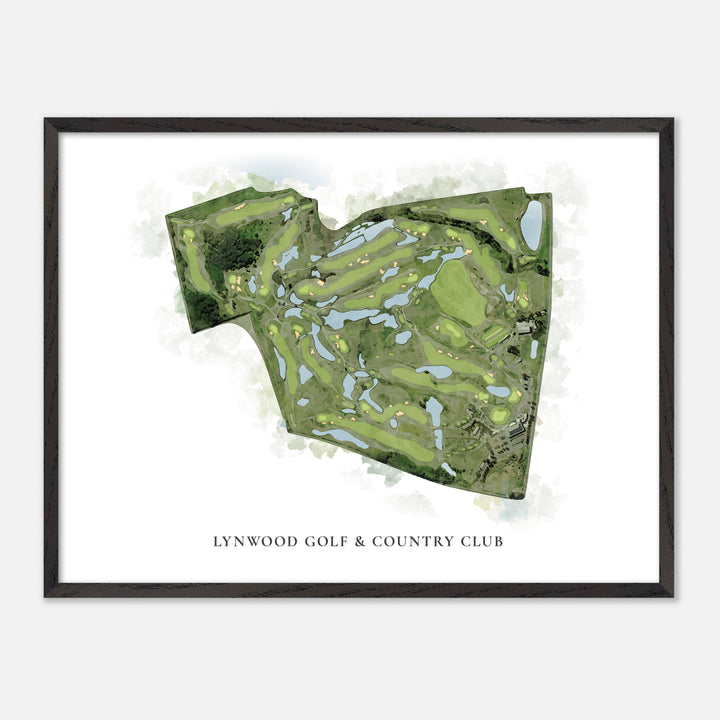 Print of Lynwood Golf & Country Club Classic Map