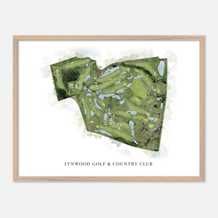 Print of Lynwood Golf & Country Club Classic Map