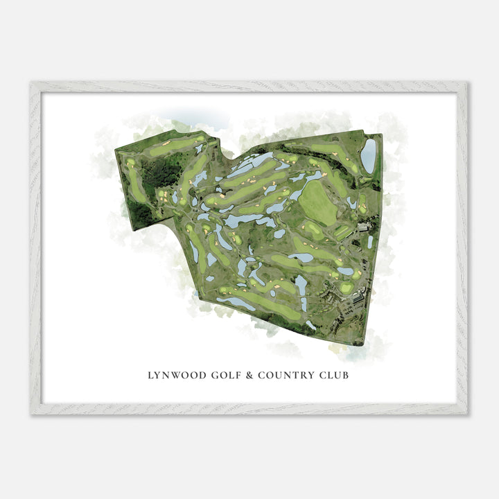 Print of Lynwood Golf & Country Club Classic Map