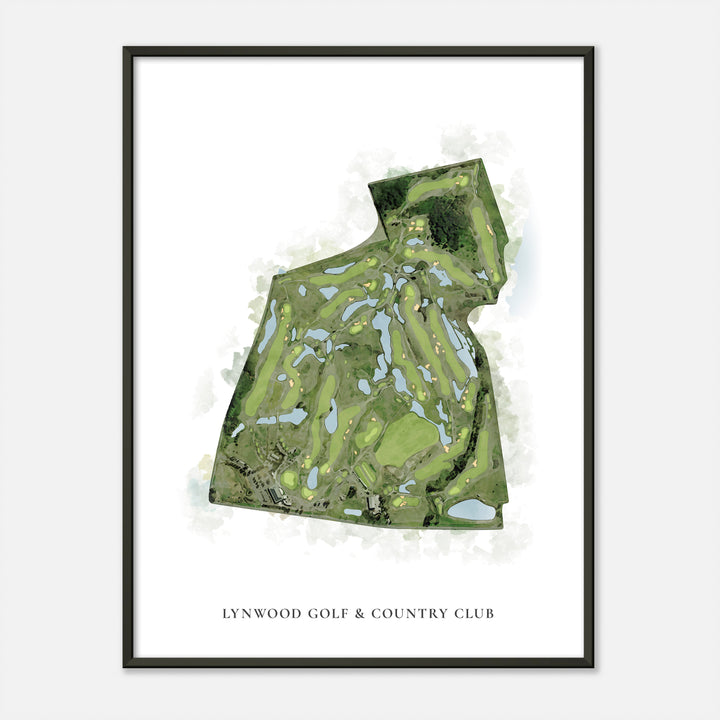 Print of Lynwood Golf & Country Club Classic Map