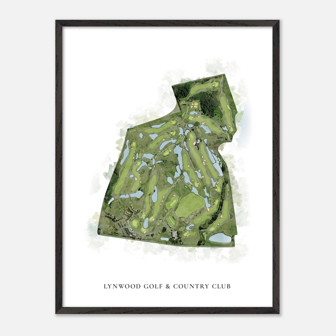 Print of Lynwood Golf & Country Club Classic Map